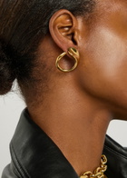 Agmes Marta Sculpted Hoop Earrings - Gold - One Size