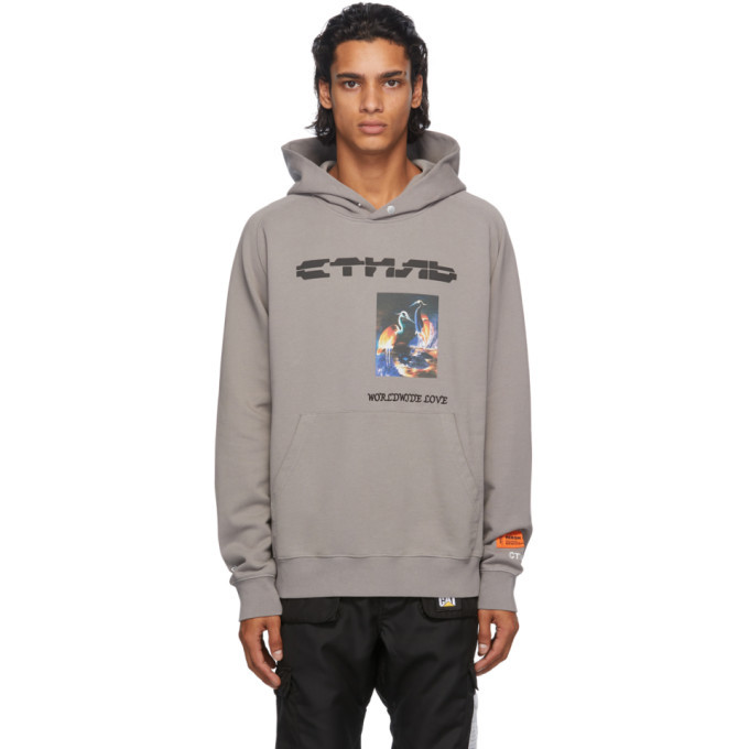 Photo: Heron Preston Grey WWL Hoodie