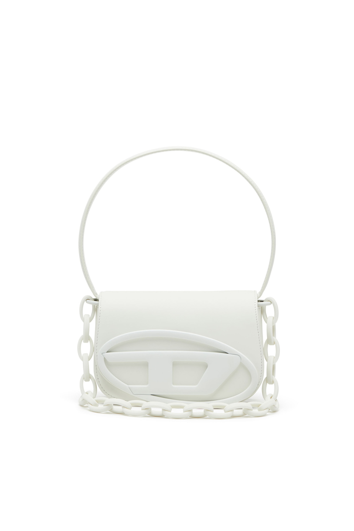 Diesel 1DR-Iconic shoulder bag in matte leather - Shoulder Bags 
