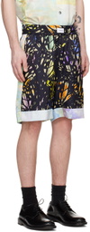 Tanaka Black Printed Shorts