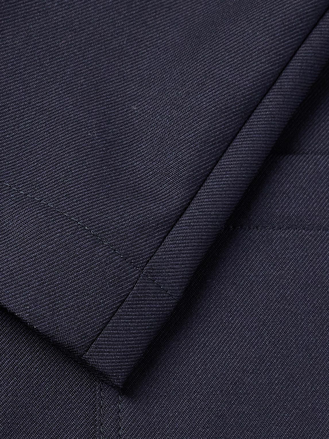 De Bonne Facture - Essential Unstructured Wool Suit Jacket - Blue
