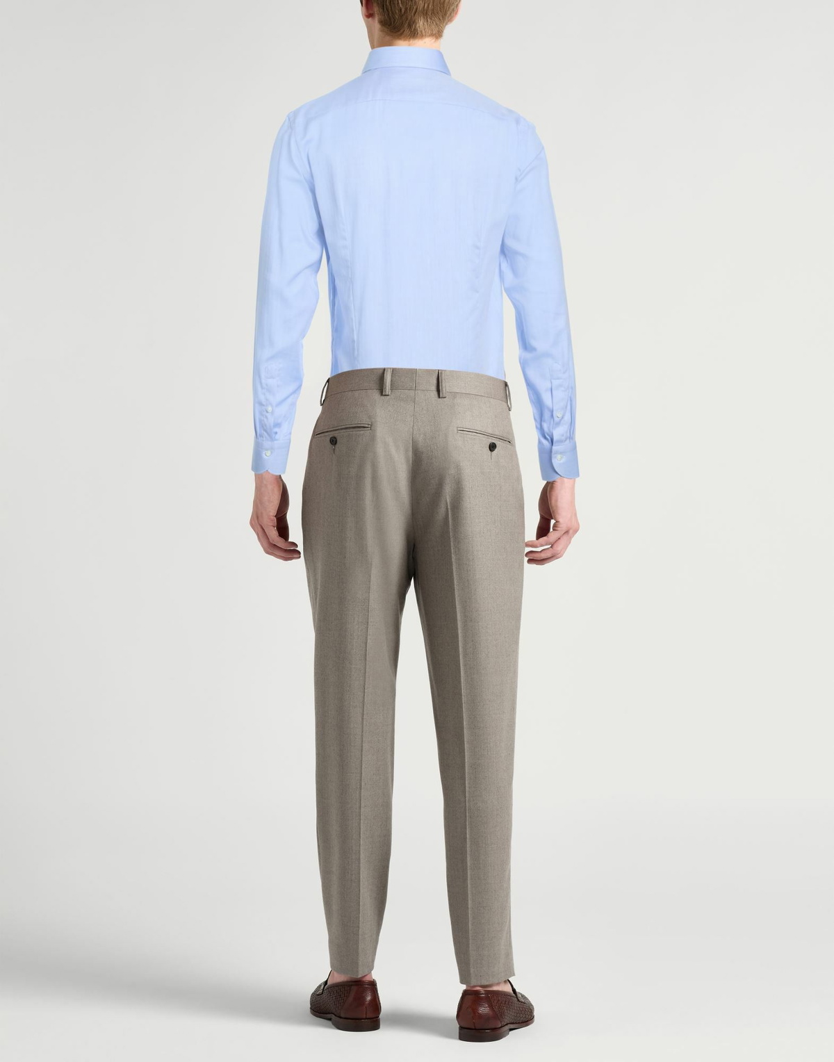 Canali Mens Shirt Light in Blue