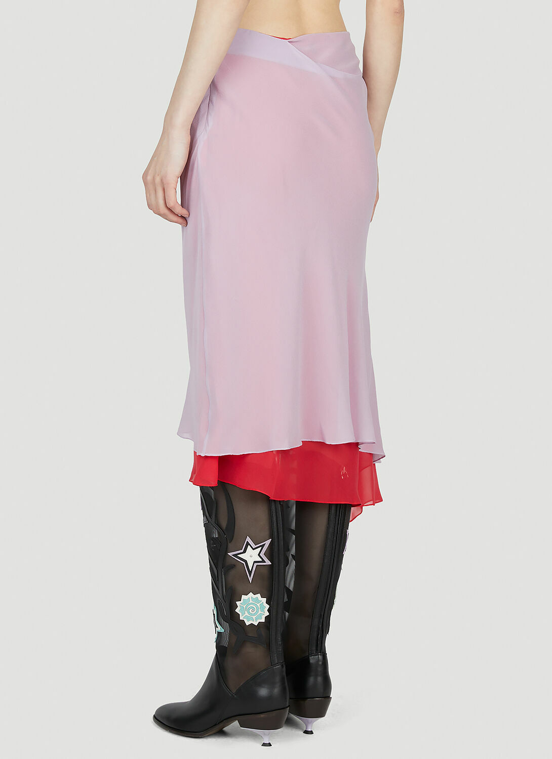 Kiko Kostadinov Mirka Layered Skirt