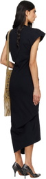 Isabel Marant Black Nadela Midi Dress