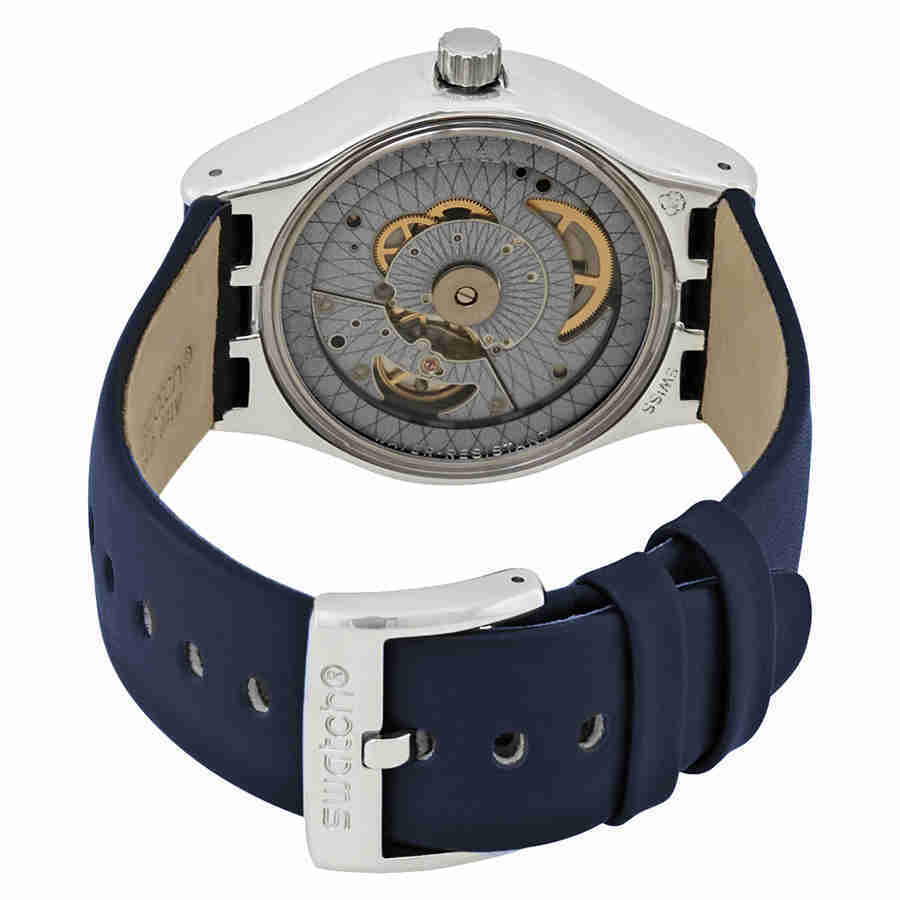 Swatch Sistem Lake Automatic Navy Blue Dial Mens Watch YIS420