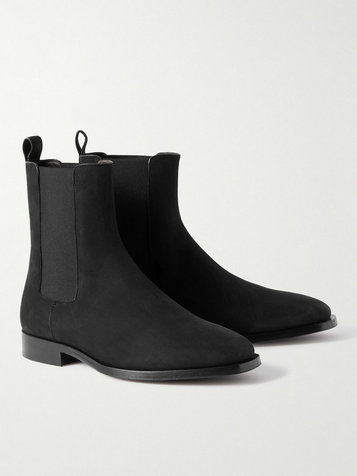 The Row - Grunge Suede Chelsea Boots - Black The Row