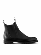 Edward Green - Newmarket Grained-Leather Chelsea Boots - Black