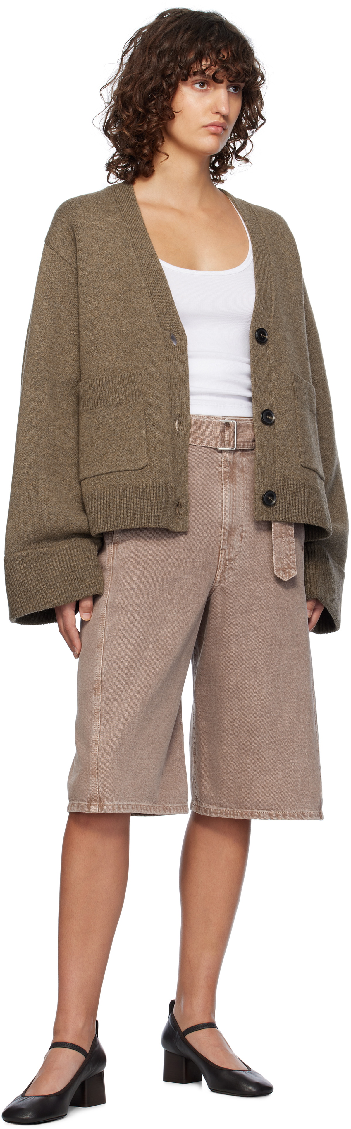 Axel Arigato Brown Memory Relaxed Cardigan