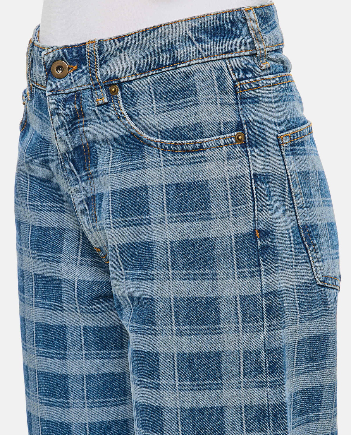 Molly Goddard Leo Capri Denim Pants