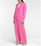 Barrie High-rise wide-leg cashmere pants