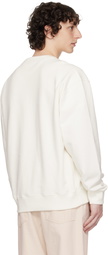 Burberry White Intarsia EKD Sweatshirt