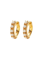 Missoma Gemstone 18ct Recycled Gold Vermeil Hoop Earrings - One Size