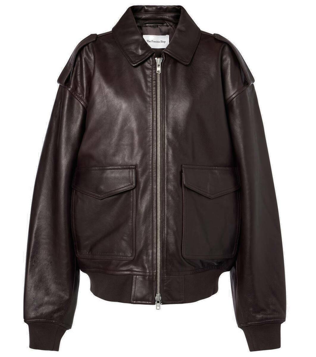 The Frankie Shop Viper leather jacket The Frankie Shop