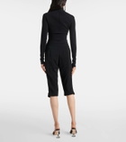 Mugler Pierced capri pants