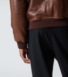 Saint Laurent Leather bomber jacket