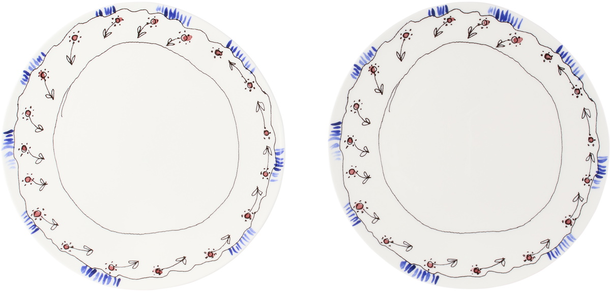 Marni White Serax Edition Dinner Plate Set