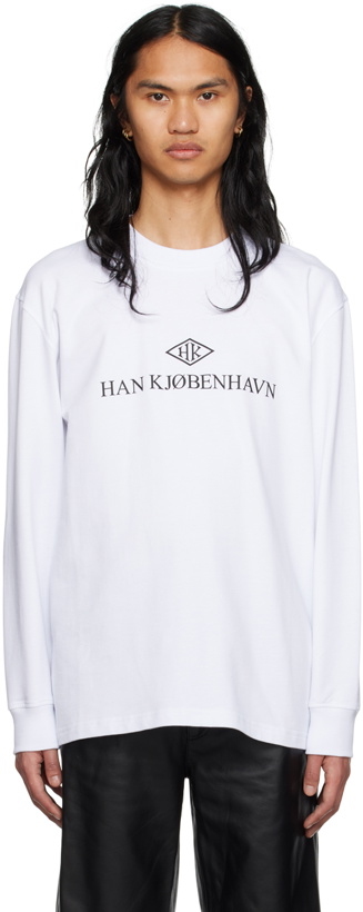 Photo: Han Kjobenhavn SSENSE Exclusive White Long Sleeve T-Shirt