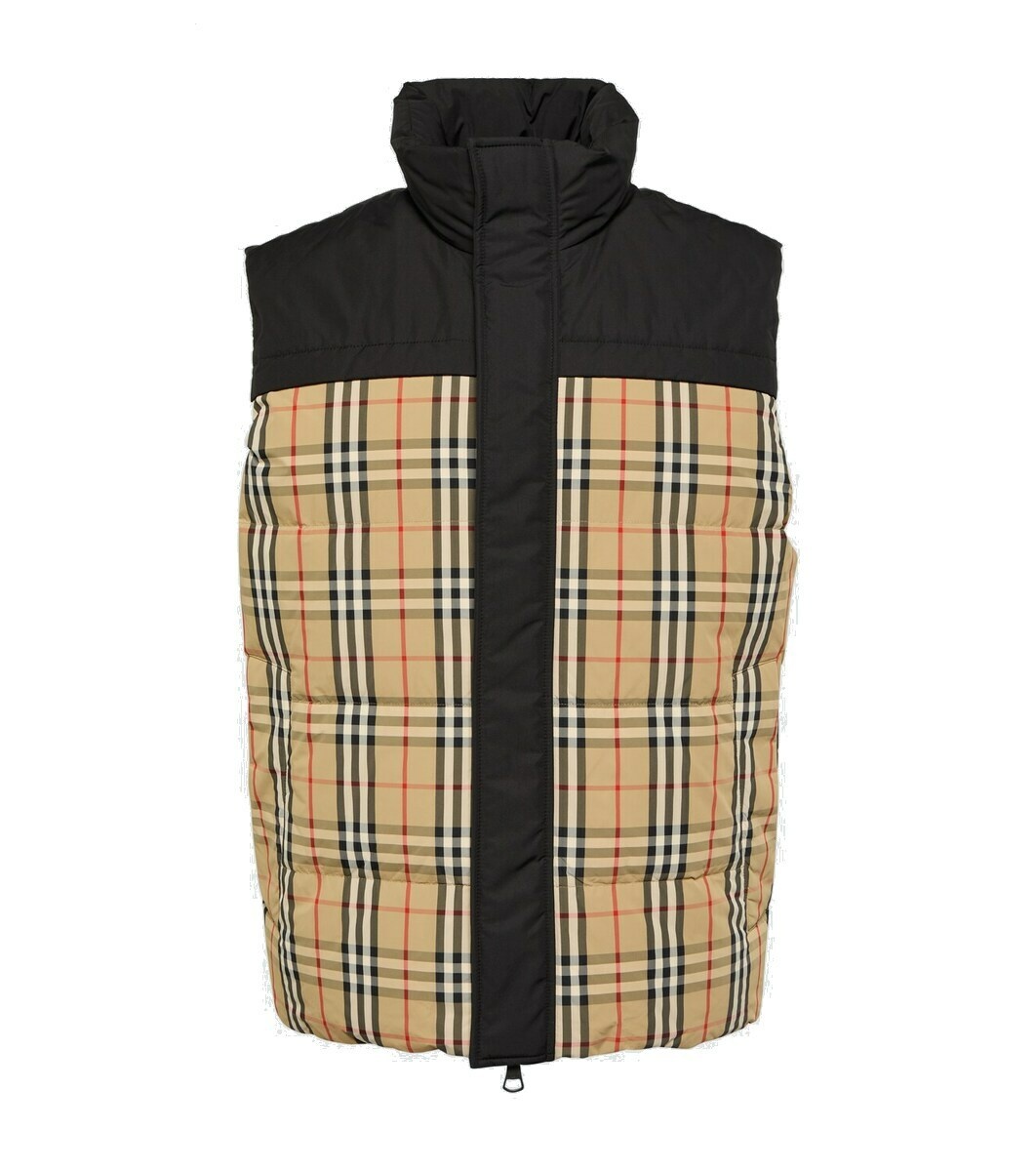 Photo: Burberry Burberry Check reversible down vest