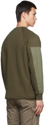 C.P. Company Khaki Fleece Diagonal Utility Sweatshirt