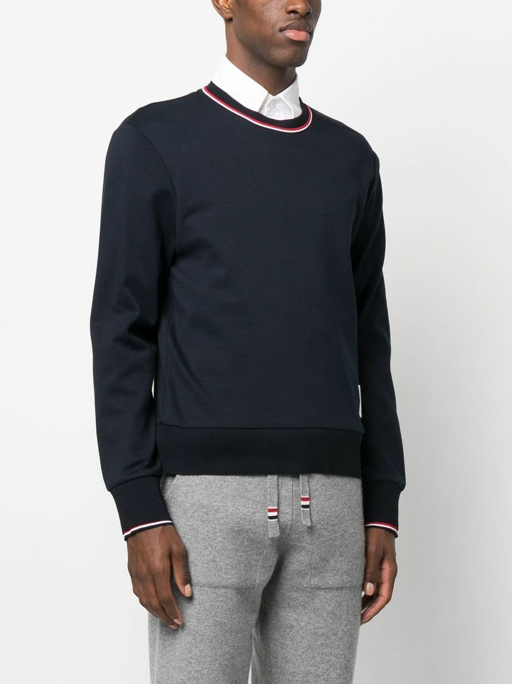 Thom Browne Blue Cotton Sweatshirt