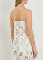 Solaqua Camilla Mini Embroidered Guipure-lace top White