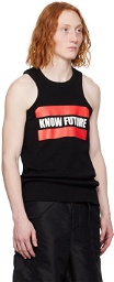 sacai Black 'Know Future' Tank Top