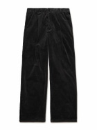 Oliver Spencer - Orsman Wide-Leg Cotton-Blend Corduroy Trousers - Gray