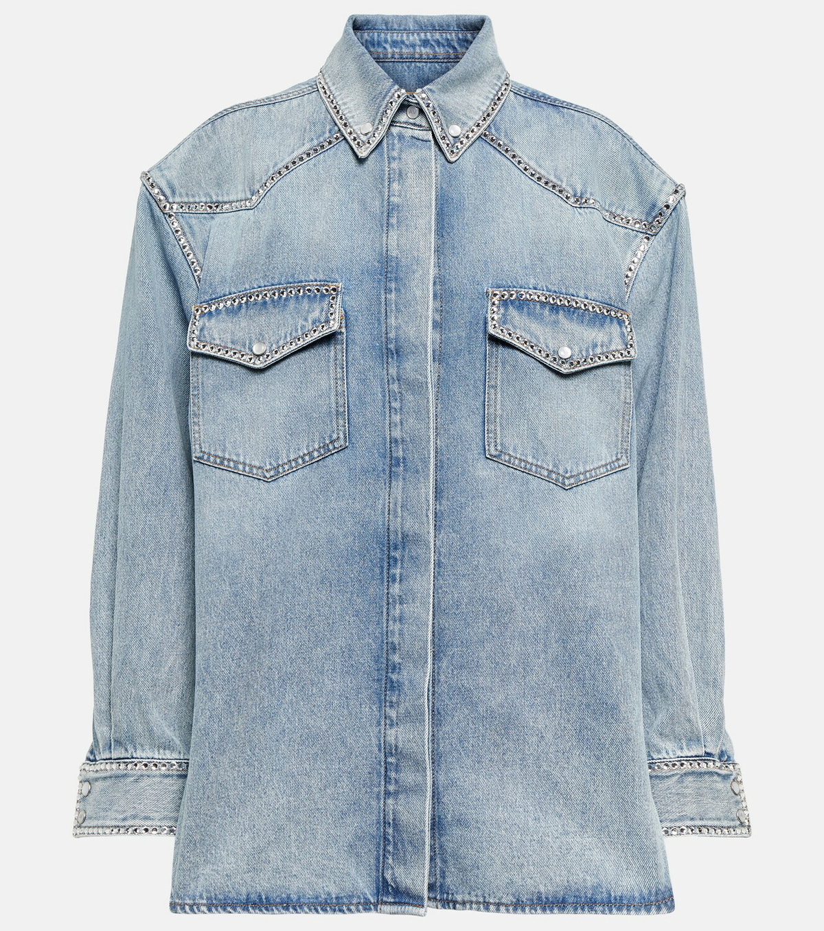 Alexandre Vauthier Embellished denim shirt Alexandre Vauthier