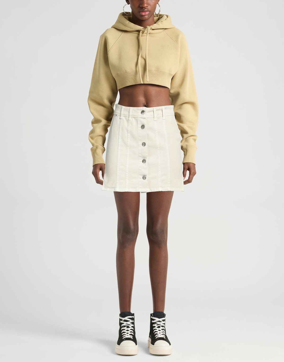 Jijil Womens Denim skirt Ivory