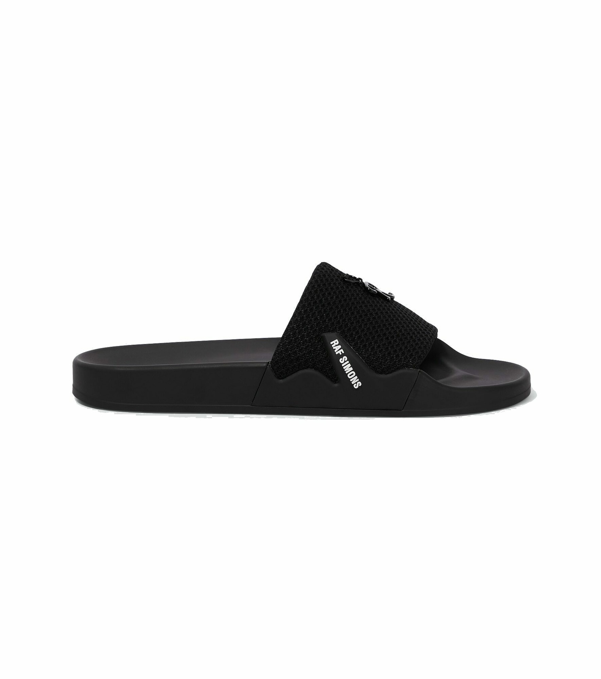 【Raf Simons】 Astraロゴスライド Raf Simons Astra logo-embellished Slides | Black | FARFETCH