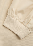 Veronica Beard Coralee Ribbed Stretch-cotton top Cream