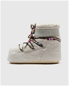 Moon Boot Icon Low Faux Fur Beads White - Mens - Boots