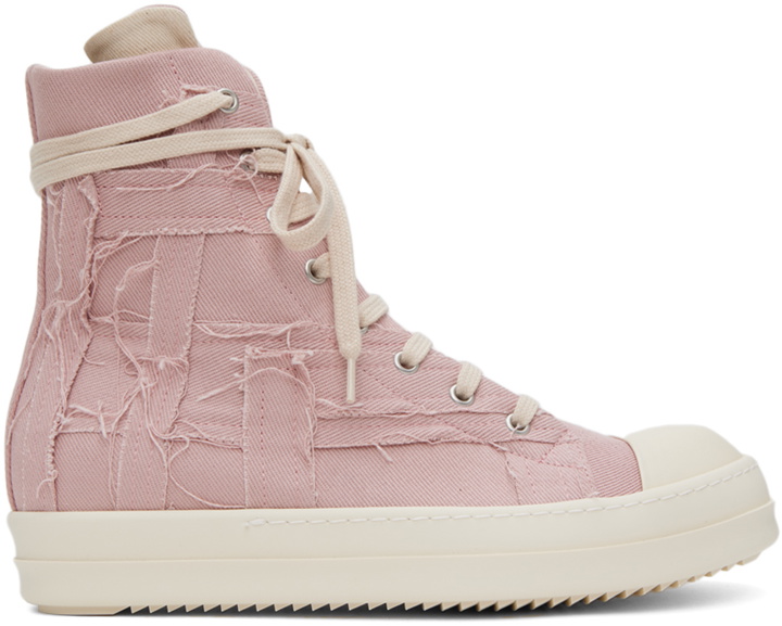 Photo: Rick Owens DRKSHDW Pink Slashed Sneakers