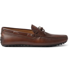 TOD'S - City Full-Grain Leather Driving Shoes - Brown