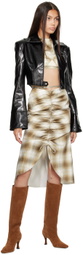 JUNEYEN Beige Belted Tank Top