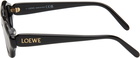 LOEWE Black Slim Logo Sunglasses