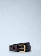 Dries Van Noten Embossed Leather Belt