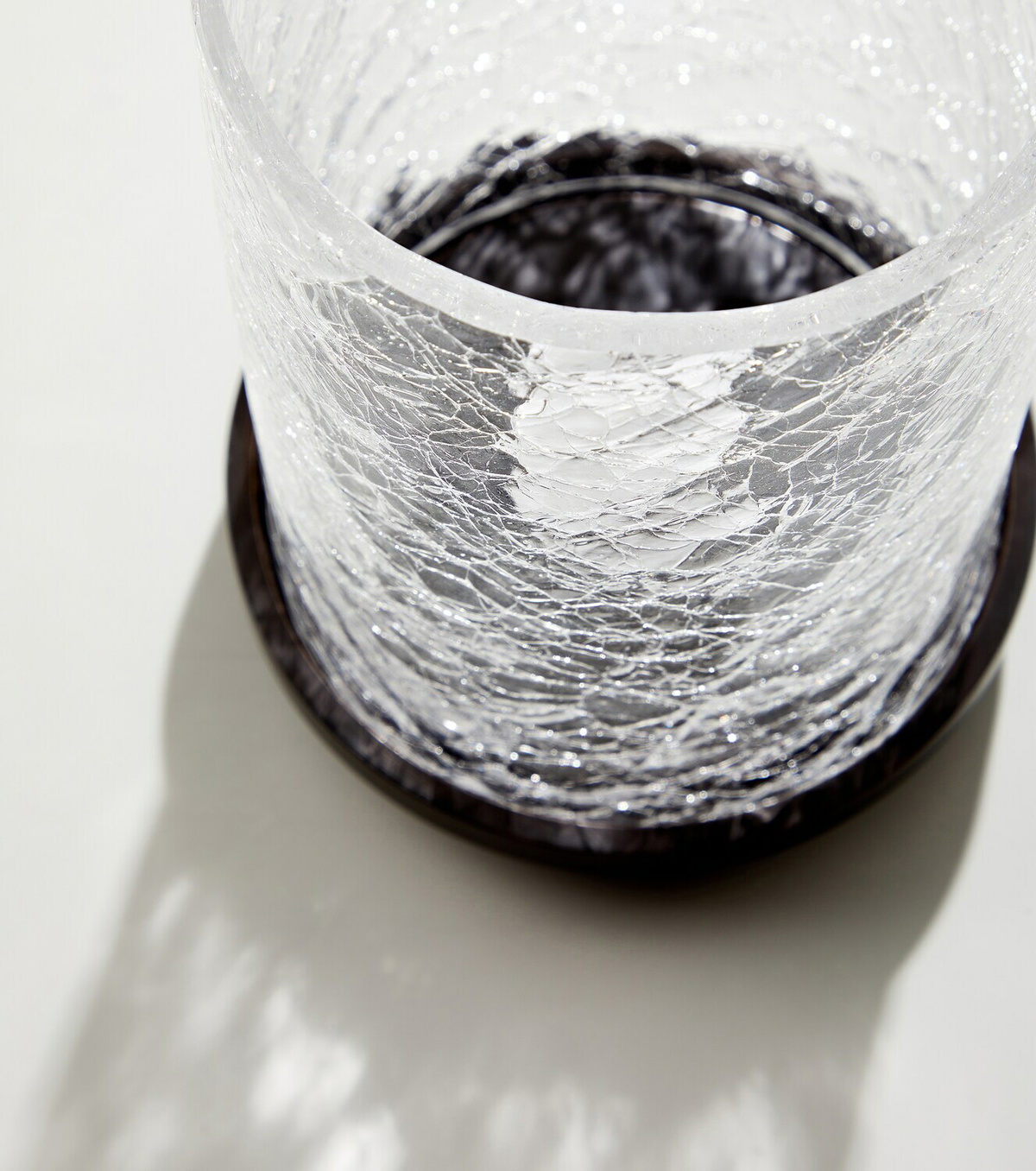 Michaël Verheyden Orkan glass and bronze tealight holder