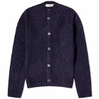 Our Legacy Men's Opa Cardigan in Navy Fuzzy Mohpaca