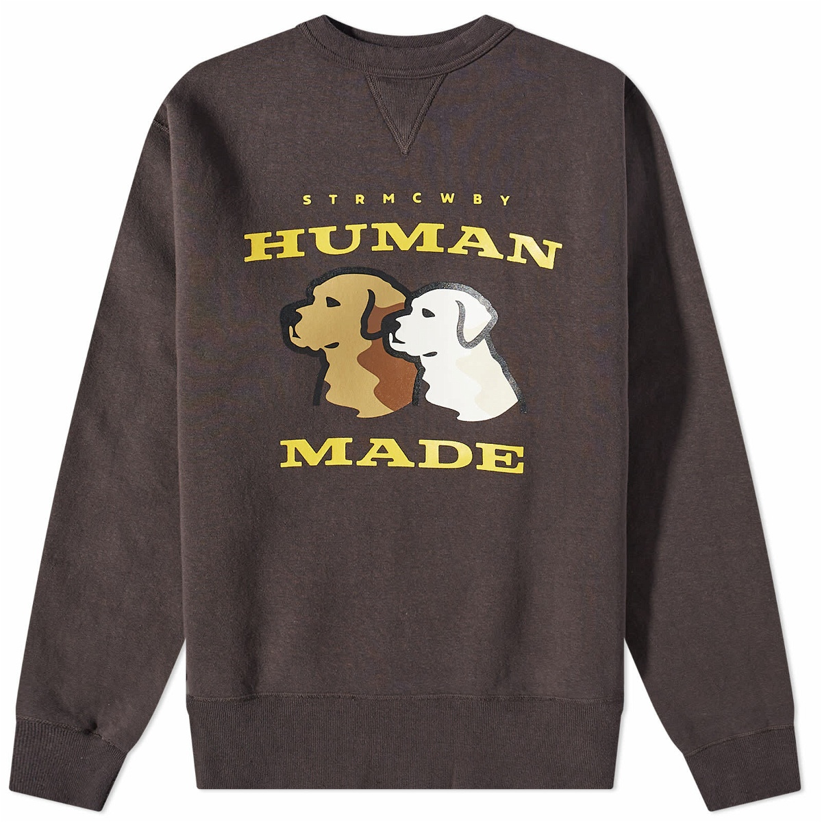 Human Made Men's Dogs Crew Sweat in Black Human Made