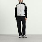 Umbro Men's Relaxed Track Jacket in Brilliant White/Black/Neutral Gray