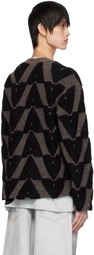 A PERSONAL NOTE 73 Gray Jacquard Cardigan