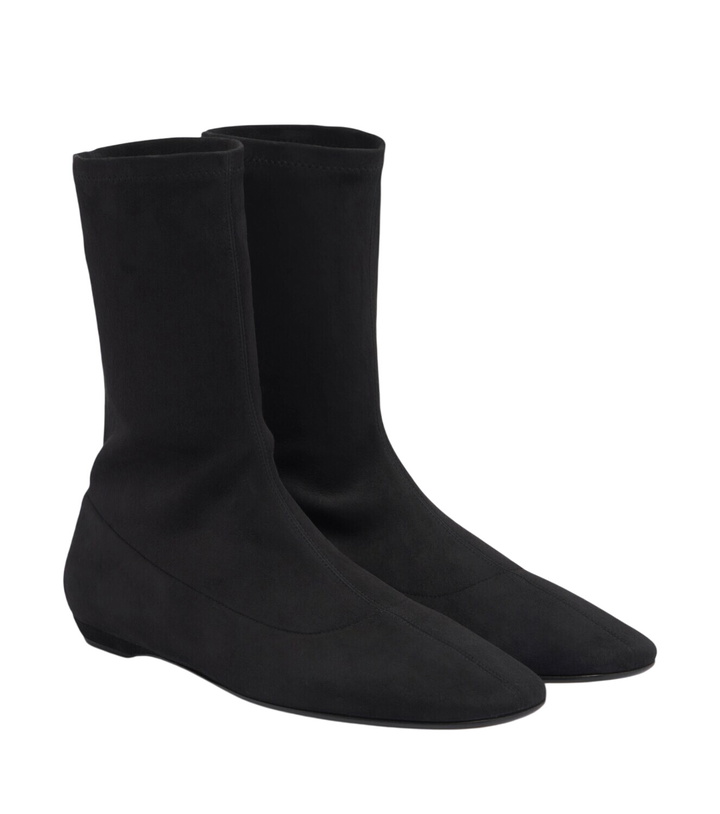 Photo: The Row Cindy suede ankle boots