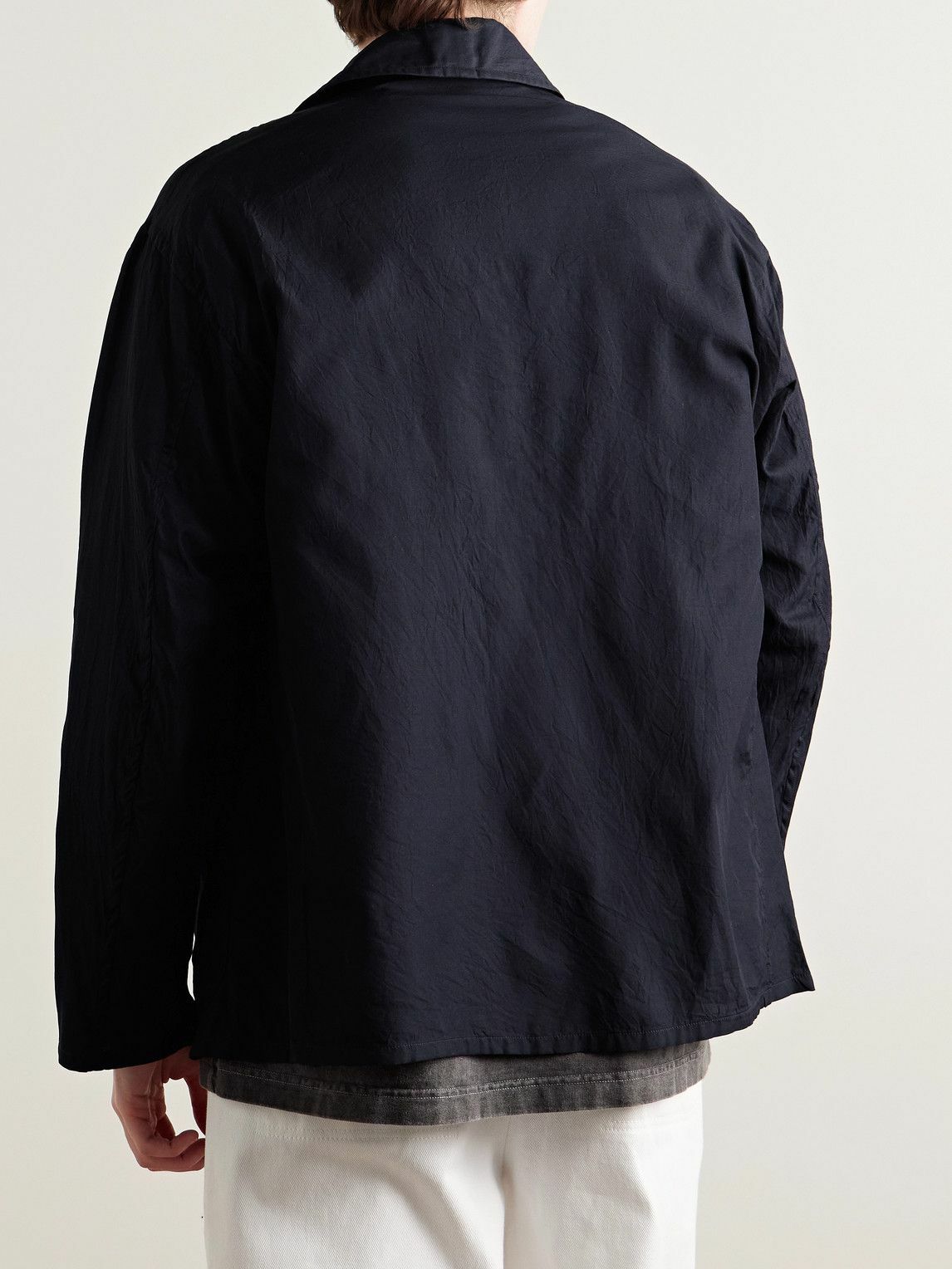 Kaptain Sunshine - Cotton and Silk-Blend Twill Shirt Jacket - Blue