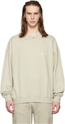Fear of God ESSENTIALS Beige Long Sleeve Polo