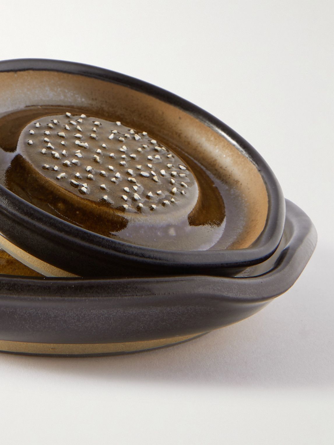 Japan Best Set of Three Glazed Ceramic Grater Set Japan Best