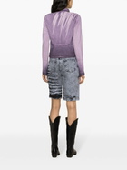Masha Popova Purple Bleached Denim Jacket