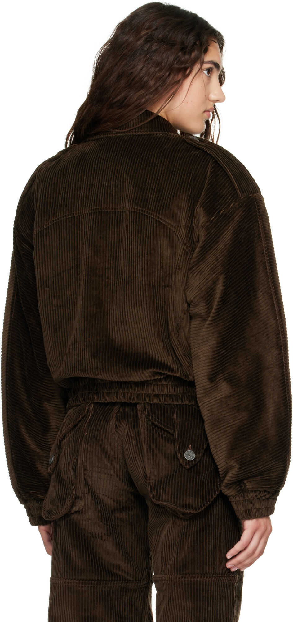 VAQUERA Brown Quilted Corduroy Jacket