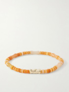 Luis Morais - 14-Karat Gold Carnelian Beaded Bracelet