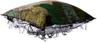 Luna Del Pinal Khaki & White Field Topographic Cushion Cover